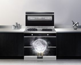 集成灶環(huán)保灶可以開放式廚房